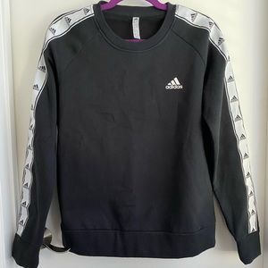 Black Adidas Sweatshirt with White Detail